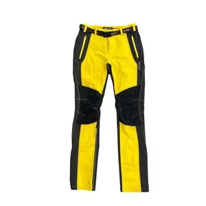 Marmot Softshell Hiking Climbing Pants Yellow Gray Reinforced Women Size 27‎